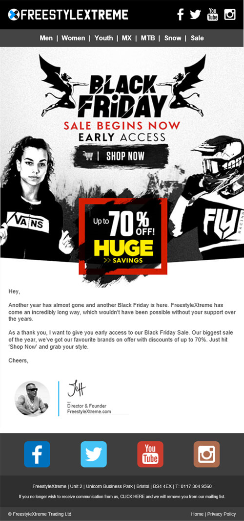 emailer banner design